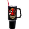 Silver Buffalo Chucky Wanna Play Stainless Steel Tumbler with Handle and Straw, Fits in Standard Cup Holder, 40 Ounces(Marvel Deadpool)