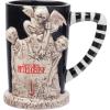 Silver Buffalo Classic Ouija Board Inspired Mystifying Oracle Good Bye Scary Ceramic Black Mug, 20 Ounces(Beetlejuice Here Lies)
