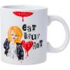 Silver Buffalo Classic Ouija Board Inspired Mystifying Oracle Good Bye Scary Ceramic Black Mug, 20 Ounces(Chucky Eat Your Heart Out)