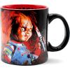 Silver Buffalo Classic Ouija Board Inspired Mystifying Oracle Good Bye Scary Ceramic Black Mug, 20 Ounces(Chucky Friends Til The End)