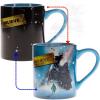 Silver Buffalo Disney Alice in Wonderland Cheshire Cat Curiouser and Curiouser Heat Reveal Ceramic Mug, 20 Ounces(Polar Express)
