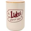 Silver Buffalo Disney Alice in Wonderland Flowers and Mushrooms Glass Cookie Snack Candy Jar with Lid (Small)(Gilmore Girls Luke’s (Ceramic with Bamboo Lid))