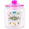 Silver Buffalo Disney Alice in Wonderland Flowers and Mushrooms Glass Cookie Snack Candy Jar with Lid (Small)(Harry Potter Honeydukes (Glass))