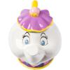 Silver Buffalo Disney Alice in Wonderland Flowers and Mushrooms Glass Cookie Snack Candy Jar with Lid (Small)(Mrs. Potts (Ceramic Sculpted))
