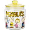Silver Buffalo Disney Alice in Wonderland Flowers and Mushrooms Glass Cookie Snack Candy Jar with Lid (Small)(Peanuts Squad (Glass))