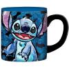 Silver Buffalo Disney Lilo and Stitch Beauty and the Beast Costume Be Our Guest Ceramic Mug, 20 Ounces(Happy Sketch Glitter (14 Ounces))