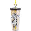 Silver Buffalo Disney Lilo and Stitch Cosmic Surfer Plastic Cold Cup with Lid and Straw Topper, 24 Ounces(Tigger)