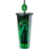 Silver Buffalo Disney Lilo and Stitch Cosmic Surfer Plastic Cold Cup with Lid and Straw Topper, 24 Ounces(Wicked Elphaba Don’t Hide Your Magic)