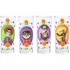 Silver Buffalo Disney Pixar Coco Day of the Dead Design 4 Pack Tumbler Glass Set, 10 Ounces