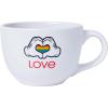 Silver Buffalo Disney Pride Mickey Hands Ceramic Camper Style Coffee Mugs, 20 Ounces(Mickey Hands)