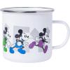 Silver Buffalo Disney Pride Mickey Hands Ceramic Camper Style Coffee Mugs, 20 Ounces(Rainbow Run)