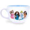 Silver Buffalo Disney Princess Adventure Begins Here Ceramic Soup Mug, 24 Ounces
