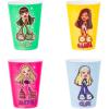 Silver Buffalo Disney Princess Featuring Belle, Snow White, Ariel, and Cinderella Floral 4 Pack Plastic Mini Cup Set, 1.5 Ounces(Bratz)