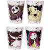 Silver Buffalo Disney Princess Featuring Belle, Snow White, Ariel, and Cinderella Floral 4 Pack Plastic Mini Cup Set, 1.5 Ounces(Nightmare Before Christmas)