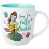 Silver Buffalo Disney Princess Mystic Tarot Card Featuring Cinderella, Ariel, Tiana, and Belle Ceramic Camper Mug, 20 Ounces(Belle Sorry I’m Fully Booked (18 Ounces))