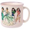 Silver Buffalo Disney Princess Mystic Tarot Card Featuring Cinderella, Ariel, Tiana, and Belle Ceramic Camper Mug, 20 Ounces(Live Your Story (20 Ounces))