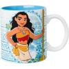 Silver Buffalo Disney Princess Mystic Tarot Card Featuring Cinderella, Ariel, Tiana, and Belle Ceramic Camper Mug, 20 Ounces(Moana)