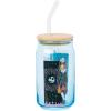Silver Buffalo Disney Villains Featuring Scar, Maleficent, Ursula, Evil Queen, and Hades Chrome Glass Jar Tumbler with Bamboo Lid and Glass Straw, 16 Ounces(Nightmare Before Christmas Starry Eyed)