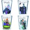 Silver Buffalo Disney Vintage Minnie Mouse 4 Pack Mini Glasses Set, 1.5 Ounce(Disney Villains Queen)