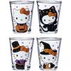 Silver Buffalo Disney Vintage Minnie Mouse 4 Pack Mini Glasses Set, 1.5 Ounce(Hello Kitty Glitter Halloween Costumes)