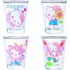 Silver Buffalo Disney Vintage Minnie Mouse 4 Pack Mini Glasses Set, 1.5 Ounce(Hello Kitty Spring Garden)