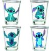 Silver Buffalo Disney Vintage Minnie Mouse 4 Pack Mini Glasses Set, 1.5 Ounce(Lilo and Stitch Cute Poses)
