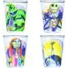 Silver Buffalo Disney Vintage Minnie Mouse 4 Pack Mini Glasses Set, 1.5 Ounce(Nightmare Before Christmas Painting)