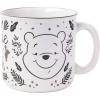 Silver Buffalo Disney Winnie the Pooh Fall Leaves Pattern Ceramic Camper Mug, 20 Ounces(Winnie the Pooh Fall Leaves)