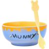 Silver Buffalo Disney Winnie the Pooh Hunny Pot Ceramic Bowl with Color Changing Spoon, 28 Ounces
