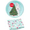 Silver Buffalo Friday the 13th 32 Pack Partyware Disposable Paper Plates and Napkins(Coca-Cola Polar Bears (32 Pack))
