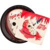 Silver Buffalo Friday the 13th 32 Pack Partyware Disposable Paper Plates and Napkins(Friday the 13th (32 Pack))