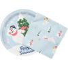 Silver Buffalo Friday the 13th 32 Pack Partyware Disposable Paper Plates and Napkins(Frosty the Snowman (32 Pack))