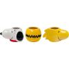 Silver Buffalo Friends Central Perk Logo 3 Pack Ceramic 3D Sculpted Mini Cup Set, Perfect as a Sugar, Cream, or Milk Set, 3.5 Ounces(3 Piece Peanuts Snoopy Woodstock)