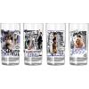 Silver Buffalo Friends Central Perk NYC 4pc. Tumbler Glass Set, 10 Ounces(10oz Iconic Quotes and Scenes)
