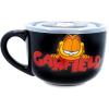 Silver Buffalo Garfield Ceramic Soup Mug with Vented Plastic Lid, 24 Ounces, 1 Count (Pack of 1)