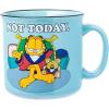 Silver Buffalo Gilmore Girls Luke’s Featuring Iconic Stars Hollow Locations Ceramic Camper Mug, 20 Ounces(Garfield Not Today)