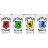 Silver Buffalo Harry Potter Hogwarts House Crests 4-Pack Tumbler Set, 10-Ounces(Hogwarts Crests Pint Glass Set)