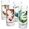 Silver Buffalo Harry Potter Hogwarts House Crests 4-Pack Tumbler Set, 10-Ounces(Hogwarts Crests Silo Stripes)