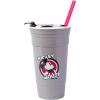 Silver Buffalo Hello Kitty Face Logo Plastic Tumbler with Lid and Straw, 32 Ounces(Mickey Mouse)