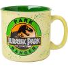 Silver Buffalo Jurassic Park Park Ranger Camper Style Ceramic Coffee Mug, 20 Ounces(20oz Park Ranger)