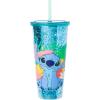 Silver Buffalo Lilo and Stitch Tropical Ohana Sitting 32oz Confetti Cold Cup