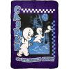 Silver Buffalo MGM The Amityville Horror “Home Sweet Home” Screen Print Plush Raschel Throw Blanket, 45″ x 60″(Casper the Friendly Ghost)