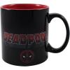 Silver Buffalo MU8234HB Marvel Deadpool Outta The Way Nerd Heat Reveal Ceramic Mug, 20-Ounces
