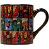 Silver Buffalo Marvel Deadpool Nerdin Since the 90s Ceramic Camper Mug, 20 Ounces(Marvel Comics Grid)