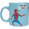 Silver Buffalo Marvel Deadpool Nerdin Since the 90s Ceramic Camper Mug, 20 Ounces(Spider-Man Trap)