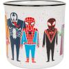 Silver Buffalo Marvel Deadpool Nerdin Since the 90s Ceramic Camper Mug, 20 Ounces(Spider-Man and Villains)