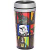 Silver Buffalo Marvel Deadpool Stainless Steel Travel Mug, 16-Ounces(Star Wars Episode 4 Grid)