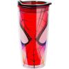 Silver Buffalo Marvel Spiderman Double Wall Travel Tumbler with Slide Close Lid, 20 Ounces(Spiderman Eyes)