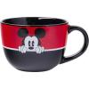 Silver Buffalo Mickey Mouse Pie Eye Big Smile Ceramic Soup Mug, 24 Ounces