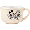 Silver Buffalo Mickey & Minnie Todo Es Mejor Ceramic Soup Mug, 24 Ounces(Mickey and Minnie So Sweet)